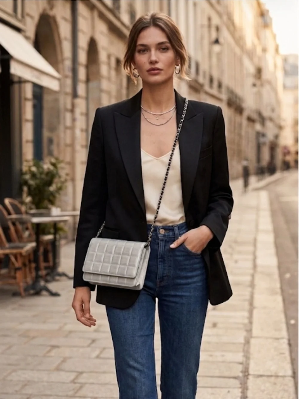 CHANEL | White Crossbody Bag